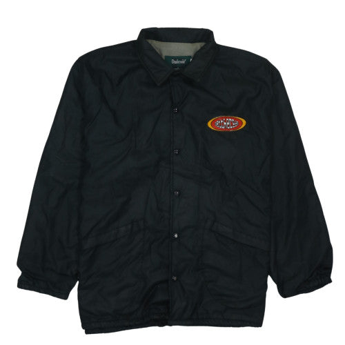 Dunbrooke Mens Black XL Sports Coach Jacket with Logo