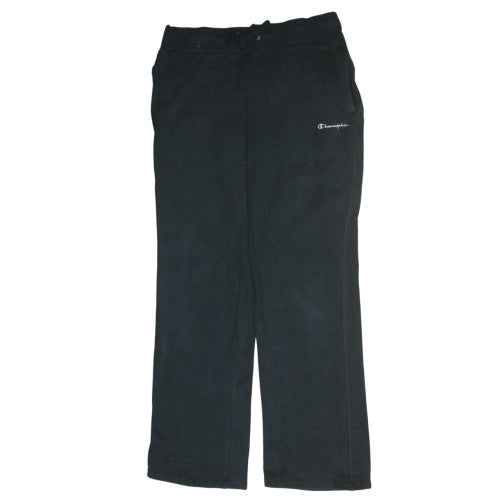 Champion Men's Black Fleece Jogger Trousers Size M Regular Fit