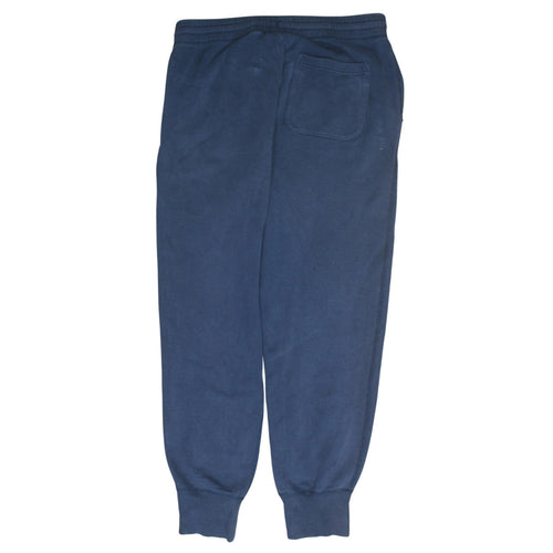 Converse Men Blue Jogger Sweatpants L Elastic Drawstring Waist Fleece