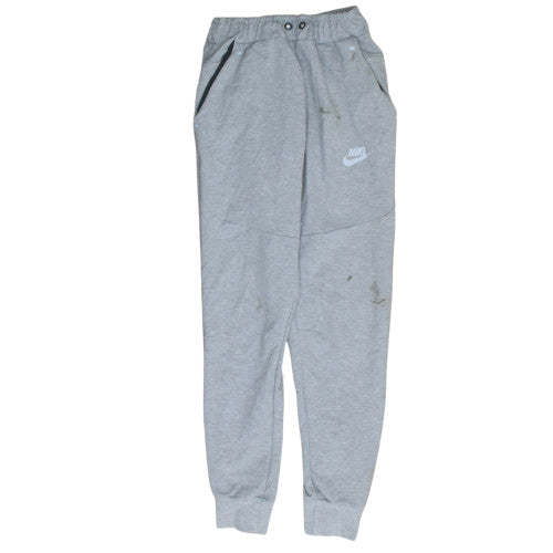 Nike Men's Grey Small Jogger Sweatpants with Elastic Waist and Pockets