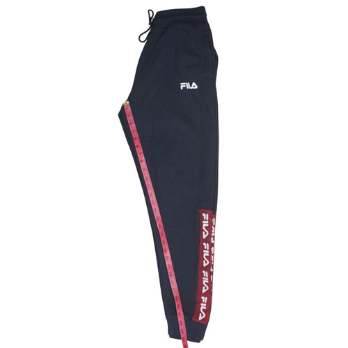 FILA Men's Black Jogger Sweatpants Small - Logo Side Stripe
