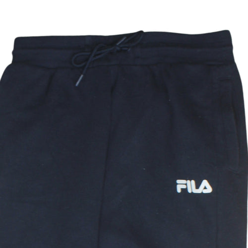 FILA Men's Black Jogger Sweatpants Small - Logo Side Stripe