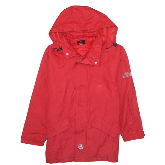 Coven Garden Men Red Waterproof Hooded Rain Jacket M 38in