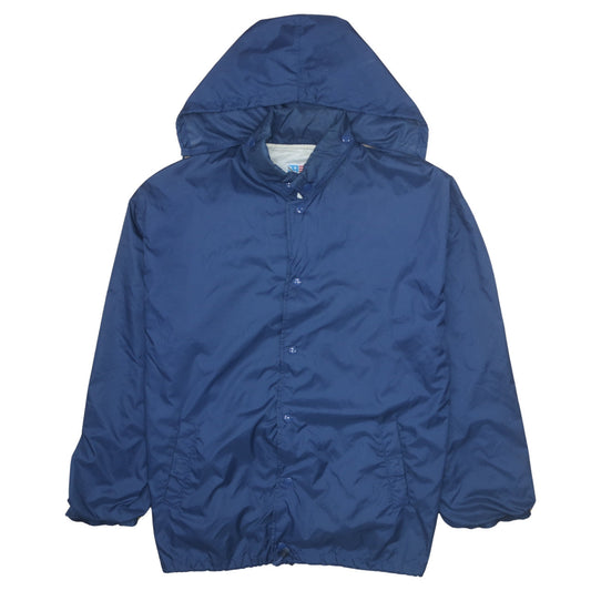 Free Wear Men's Blue XL Hooded Waterproof Windbreaker Jacket