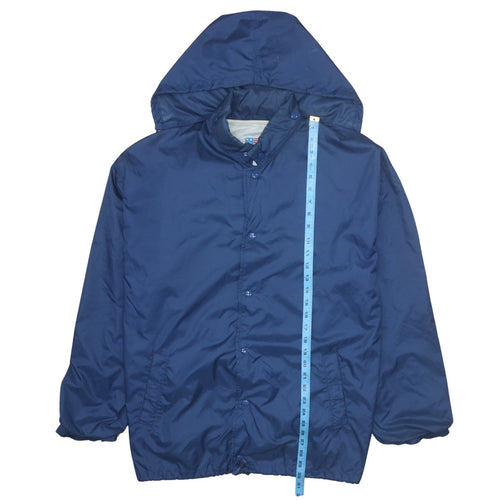 Free Wear Men's Blue XL Hooded Waterproof Windbreaker Jacket