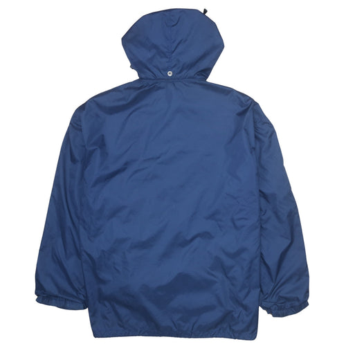 Free Wear Men's Blue XL Hooded Waterproof Windbreaker Jacket