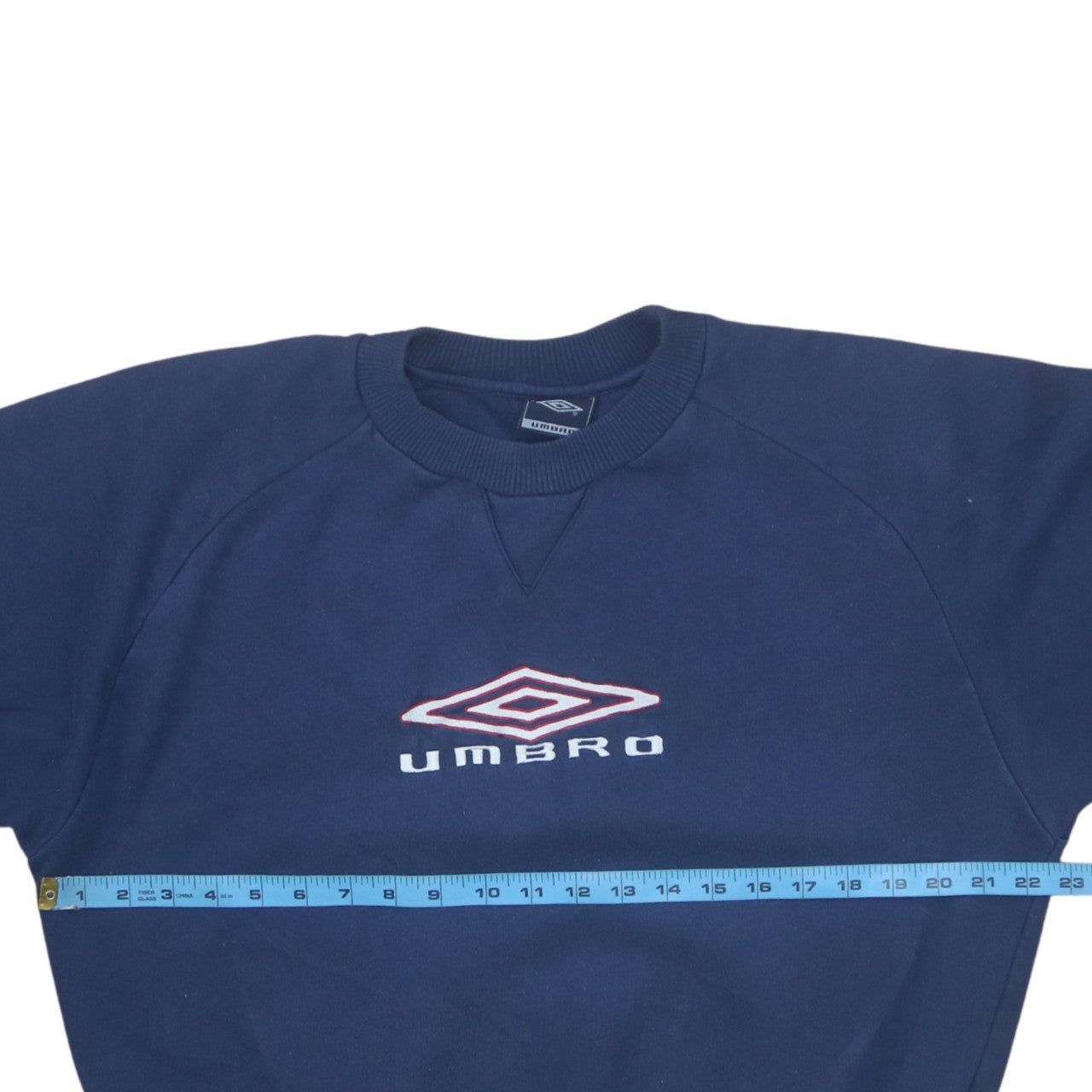 Umbro Mens Blue Crew Neck Logo Sweatshirt L Regular Fit