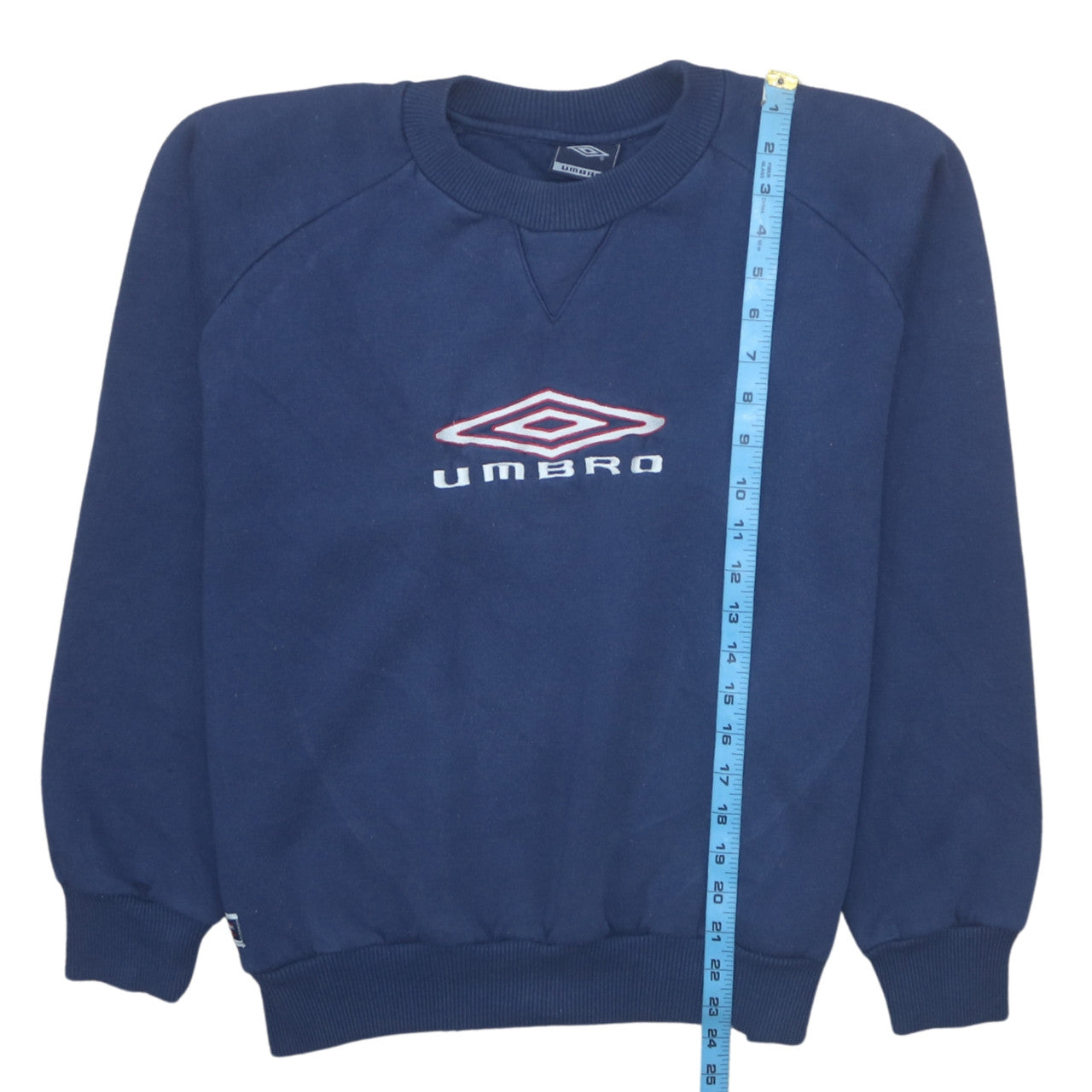 Umbro Mens Blue Crew Neck Logo Sweatshirt L Regular Fit