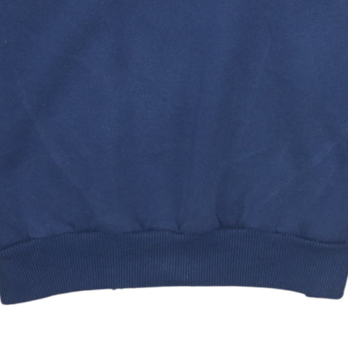 Umbro Mens Blue Crew Neck Logo Sweatshirt L Regular Fit