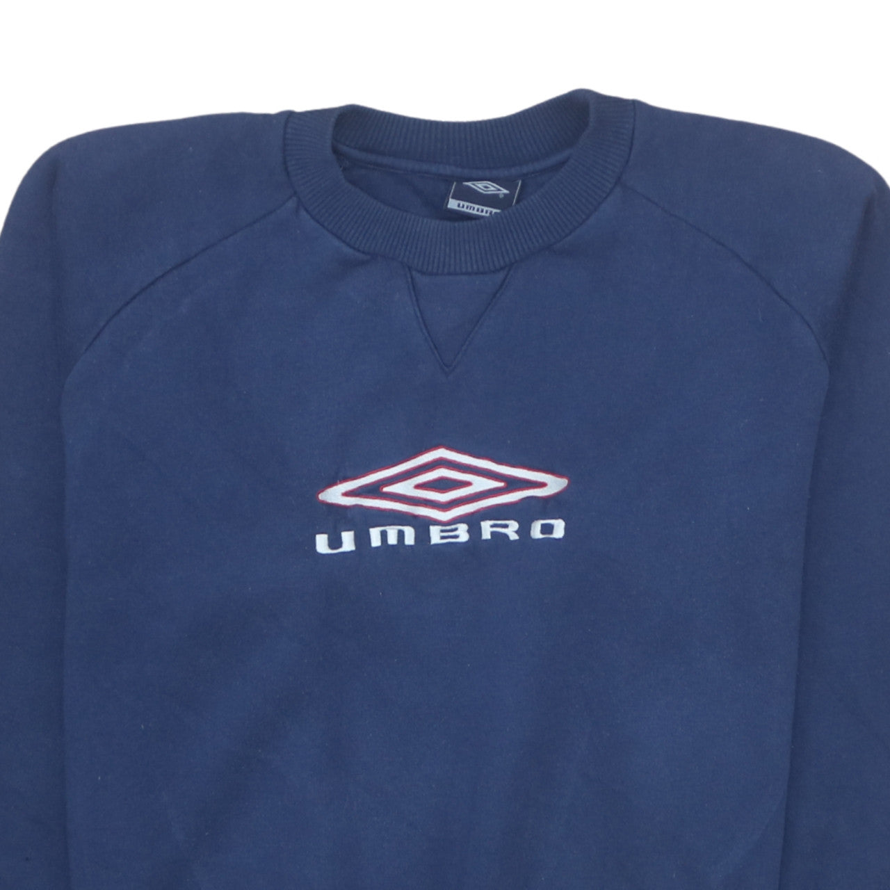 Umbro Mens Blue Crew Neck Logo Sweatshirt L Regular Fit