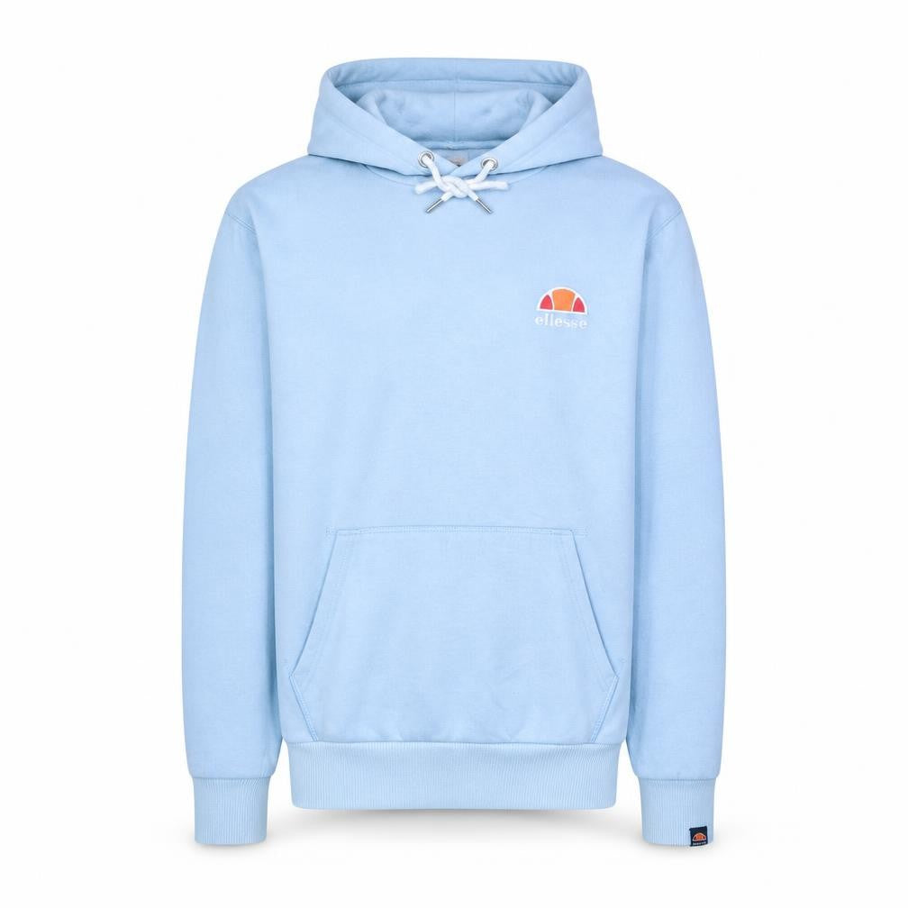 Front view of Ellesse Men's Blue XS Pullover Hoodie Fleece Sweatshirt