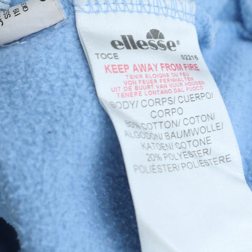 Ellesse Men's Blue XS Pullover Hoodie Fleece Sweatshirt
