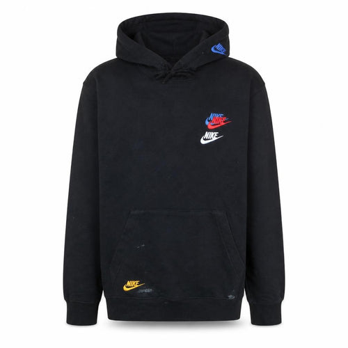 Nike Mens Black Pullover Hoodie M Logo Fleece Sportswear