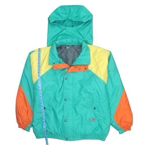 K-Way Men's Multicoloured XL Retro Hooded Puffer Jacket
