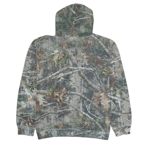 Country Wear Mens Camouflage Hooded Fleece Jacket L Multicoloured