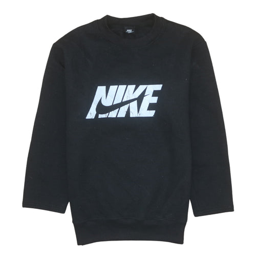 Nike Men's Black Pullover Sweatshirt Size M Crew Neck Logo Sportswear