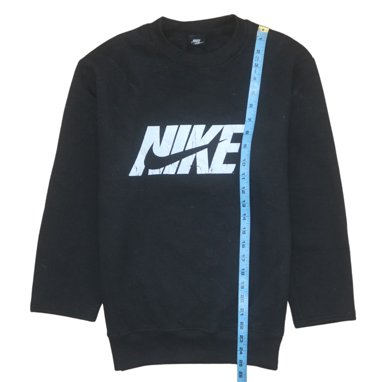 Nike Men's Black Pullover Sweatshirt Size M Crew Neck Logo Sportswear