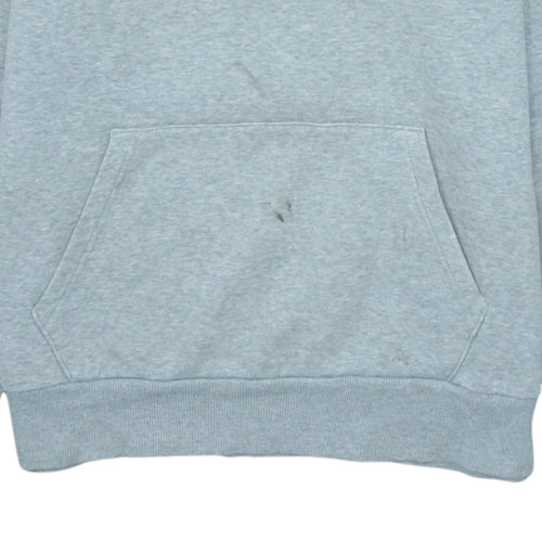 Converse Men's Grey Pullover Hoodie Small Logo Fleece Sportswear
