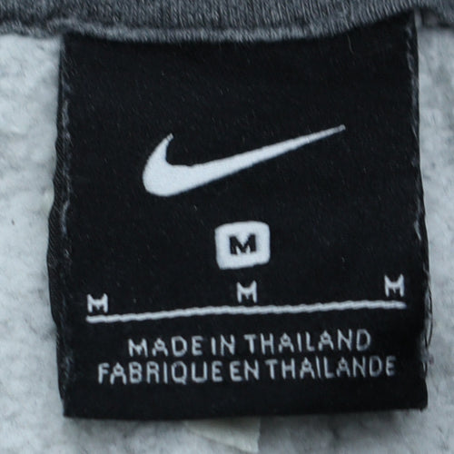 Nike Men's Grey Pullover Hoodie Medium Fleece Sportswear