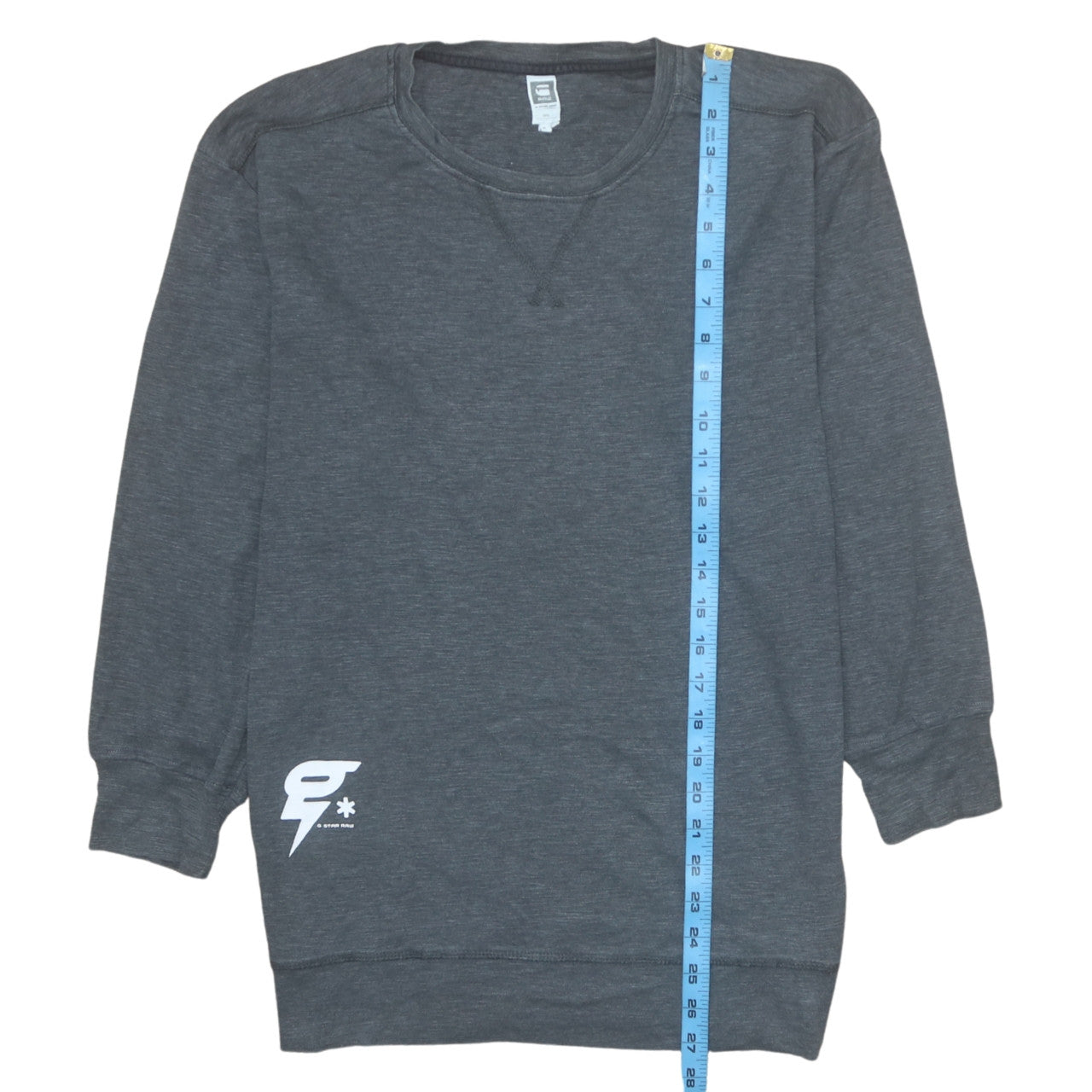 G-Star RAW Men's Grey Crew Neck Pullover Sweatshirt Size M
