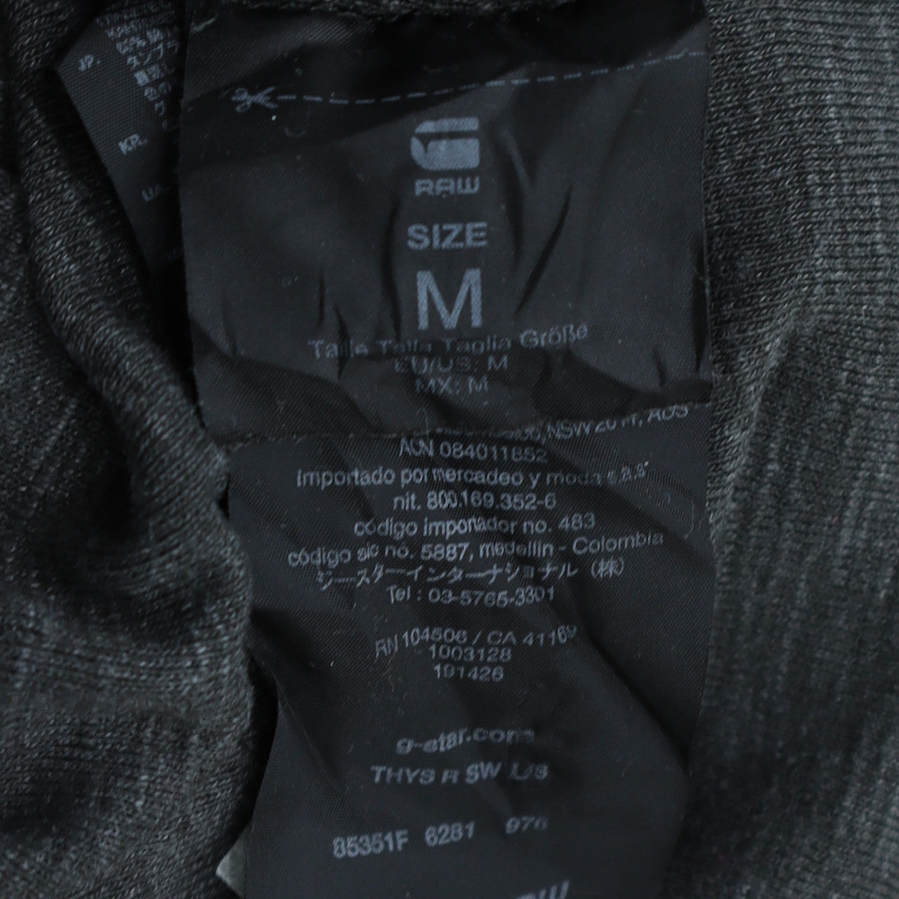 G-Star RAW Men's Grey Crew Neck Pullover Sweatshirt Size M