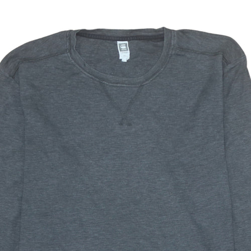 G-Star RAW Men's Grey Crew Neck Pullover Sweatshirt Size M