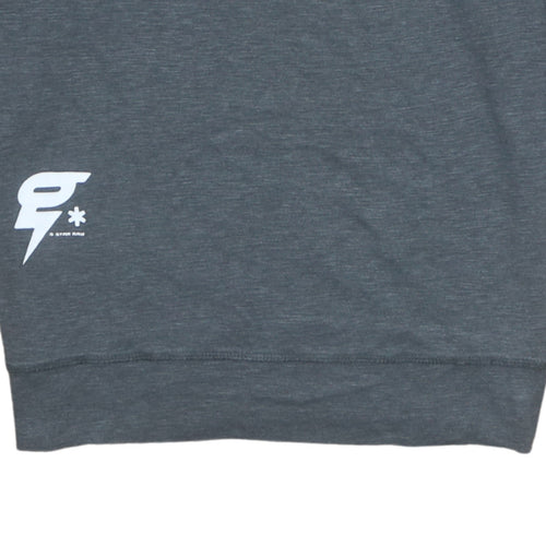 G-Star RAW Men's Grey Crew Neck Pullover Sweatshirt Size M