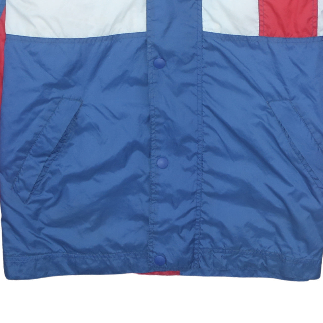 Marcel Clair Men's Blue Windbreaker Hooded Jacket Size M Retro Outdoor
