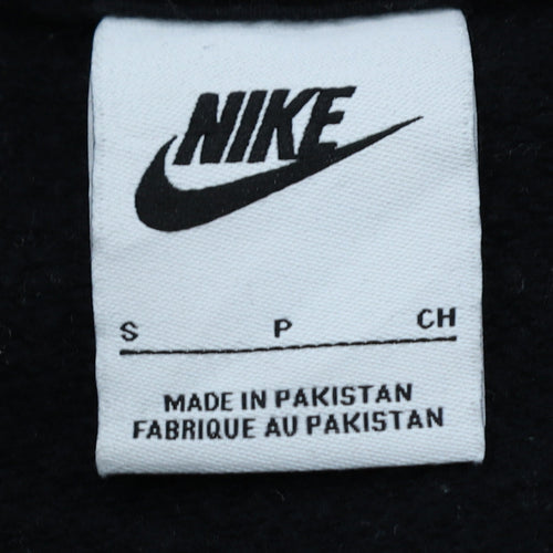 Nike Men’s Black Crew Neck Sweatshirt Small Regular Fit Fleece Pullover