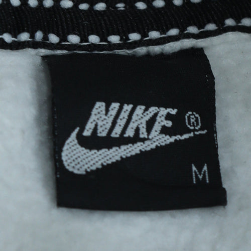 Nike Men's White Pullover Hoodie M Sports Logo Fleece Sweatshirt