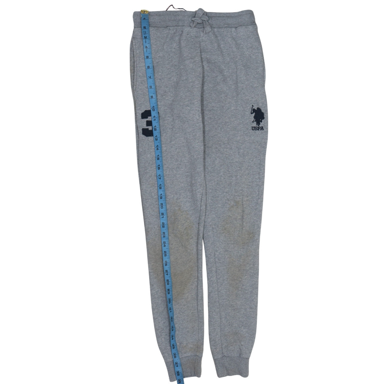 U.S. Polo Assn. Teens Grey Jogger Sweatpants 12-13 Regular Fit