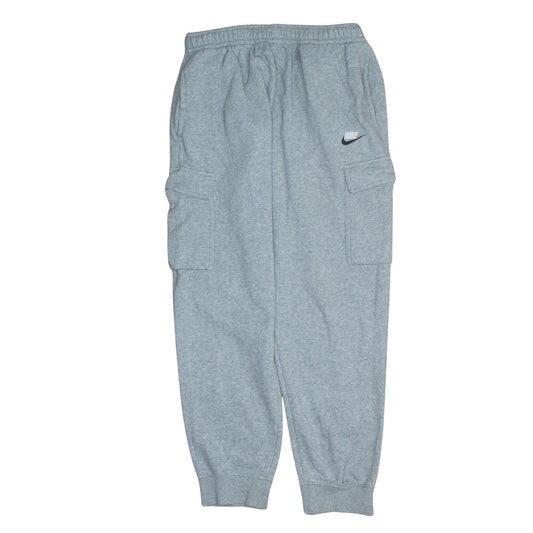 Nike Men's Grey Fleece Jogger Cargo Sweatpants Size L