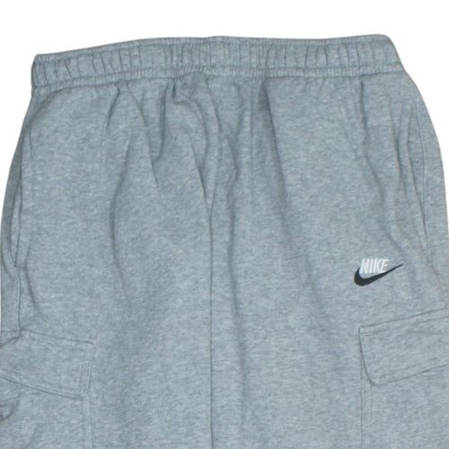Nike Men's Grey Fleece Jogger Cargo Sweatpants Size L