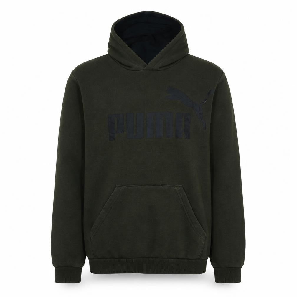 Puma Teens Green Pullover Hoodie XL Logo Graphic Fleece Sweatshirt