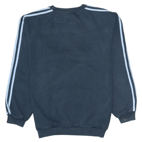 Adidas Mens Black M Crew Neck Pullover Sweatshirt Classic Logo Style