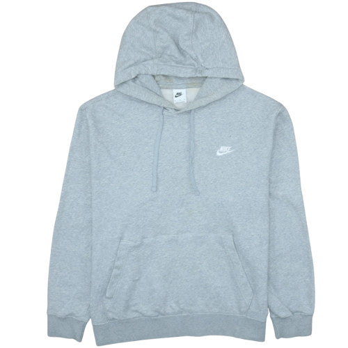 Nike Men's Grey XL Pullover Hoodie Fleece Regular Fit Sportswear