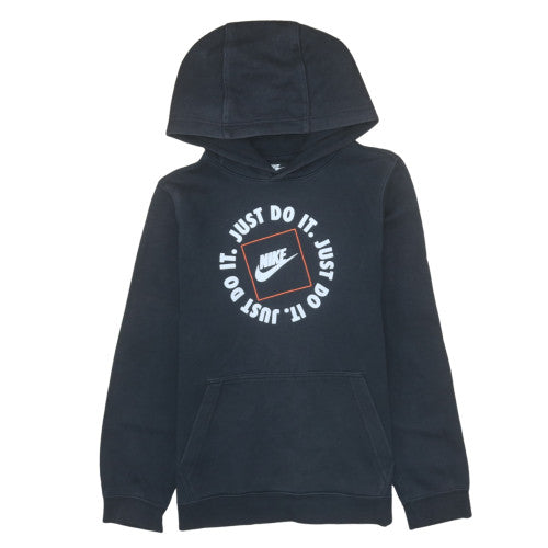 Nike Men's Black Pullover Hoodie L Classic Fit Sports Graphic