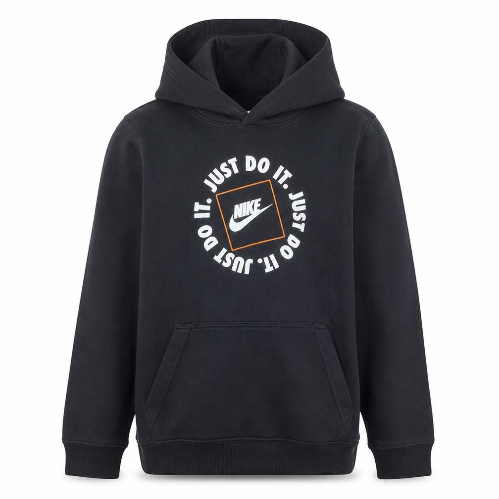 Nike Men's Black Pullover Hoodie L Classic Fit Sports Graphic