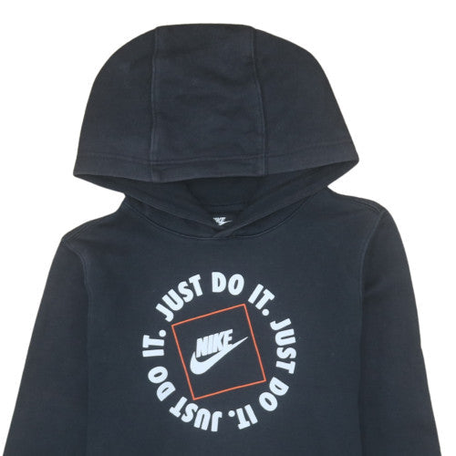 Nike Men's Black Pullover Hoodie L Classic Fit Sports Graphic