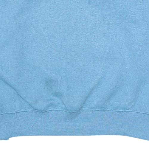 Reebok Mens Blue Small Pullover Sweatshirt Crew Neck Logo Retro