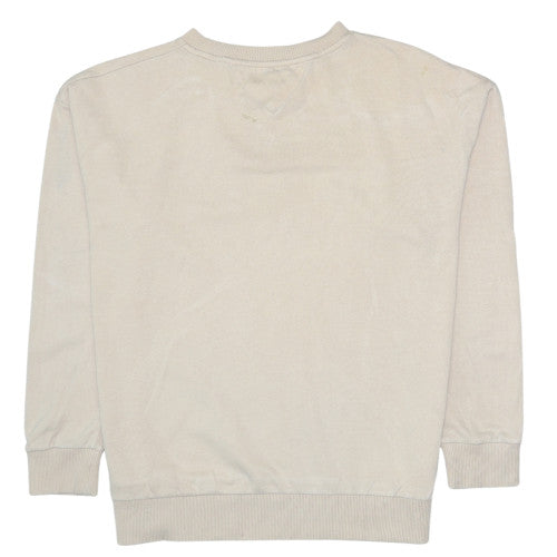 Tommy Hilfiger Men's Beige Crew Neck Pullover Sweatshirt M