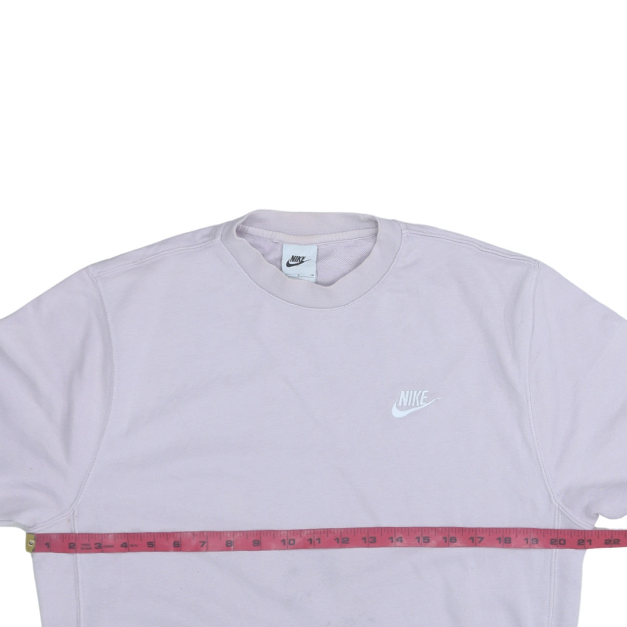 Nike Womens Lilac Crew Neck Pullover Sweatshirt Size S Cotton Blend