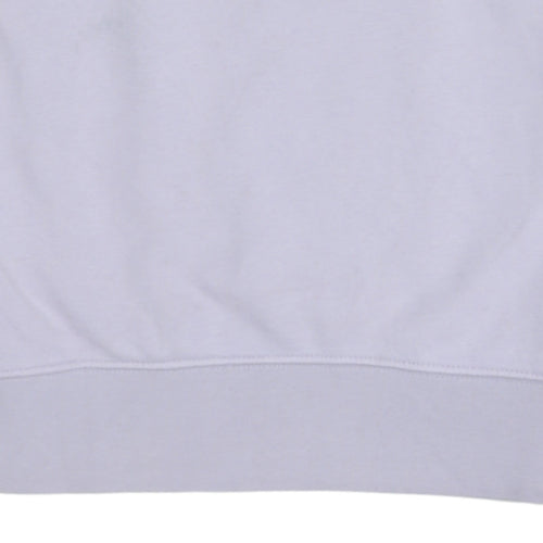 Nike Womens Lilac Crew Neck Pullover Sweatshirt Size S Cotton Blend