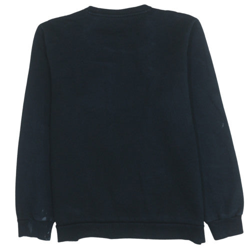 Puma Men’s Black Pullover Sweatshirt L Crew Neck Fleece Logo