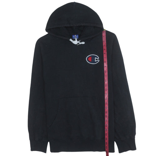 Champion Men's Black XL Pullover Hoodie Fleece Logo Sweatshirt
