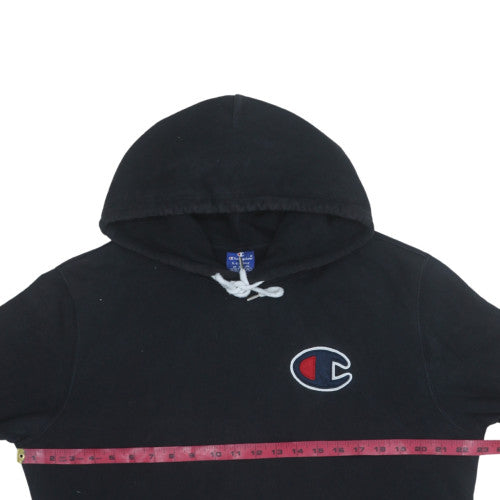 Champion Men's Black XL Pullover Hoodie Fleece Logo Sweatshirt