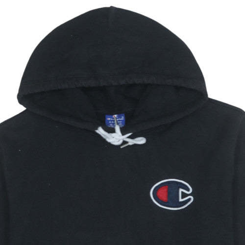 Champion Men's Black XL Pullover Hoodie Fleece Logo Sweatshirt