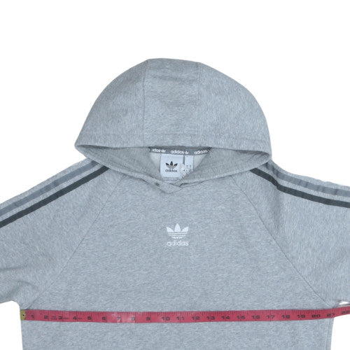 Adidas Men's Grey Pullover Hoodie Size M Regular Fit