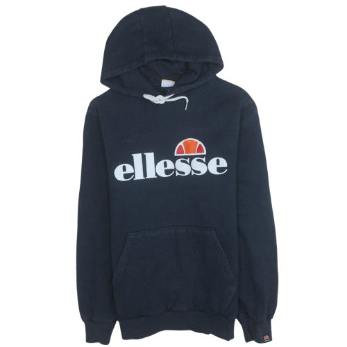 Ellesse Womens Navy Hoodie UK 12 Pullover Hooded Sweatshirt