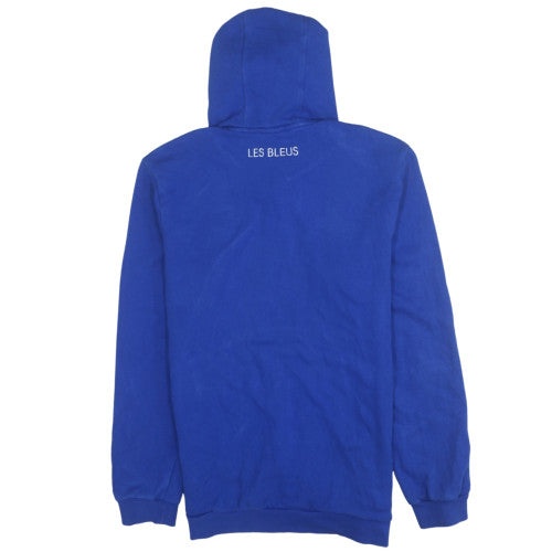 Adidas Mens Blue France Rugby Pullover Hoodie Size M